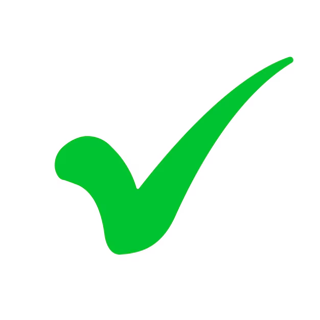 green check